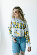 Load image into Gallery viewer, West Virginia Phipps Split Cropped Longsleeve
