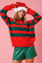 Load image into Gallery viewer, Sequin Nutcracker Striped Sweater
