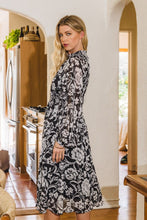 Load image into Gallery viewer, Floral Smocked Neck Midi Dress
