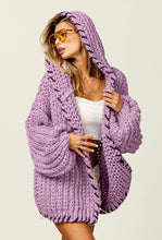 Load image into Gallery viewer, Stitched Edged Chunky Cardigan
