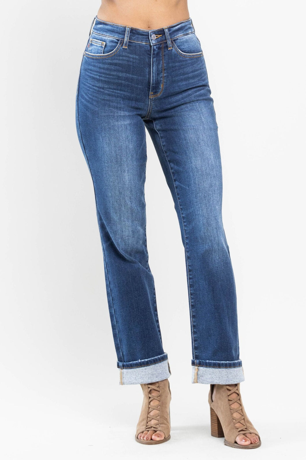 The Brittany - Thermal Straight Denim - Judy Blue