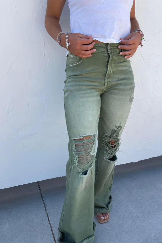 Blakeley Distressed Colored Jeans