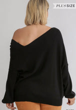 Load image into Gallery viewer, Asymmetrical Neckline Sweater
